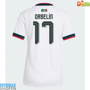 Billiga Mexiko Orbelin Pineda #17 Bortatröja Dam VM 2026 Kortärmad